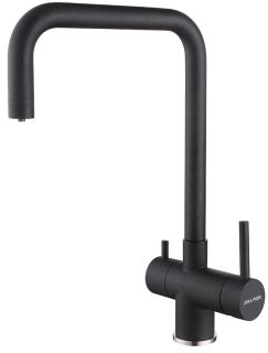 Смеситель для кухни Paulmark Wetter We213030-418 чёрный металлик